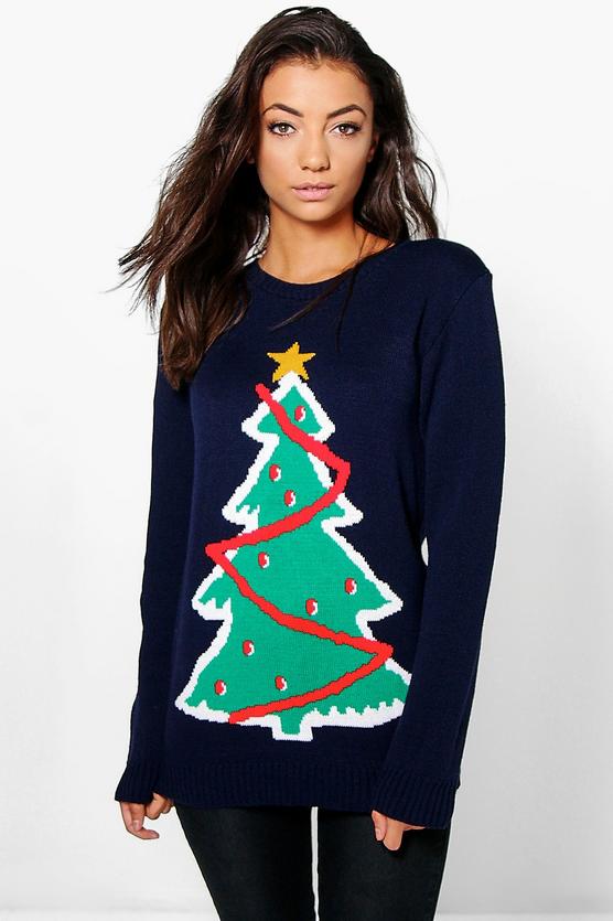 Tall Saige Christmas Tree Jumper